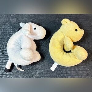 GUND classic Pooh plush rattles eyore and Pooh
